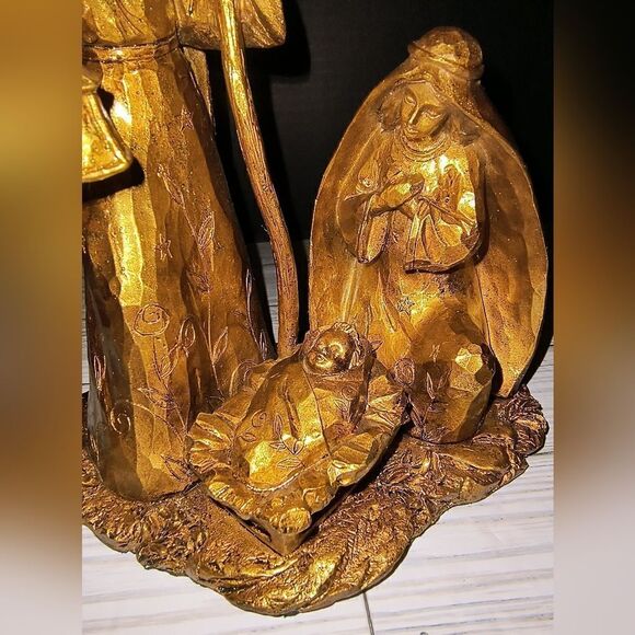Vintage Birth Of Jesus Joseph Mary Holiday Figurine Nativity Christmas Home Deco - Picture 8 of 10